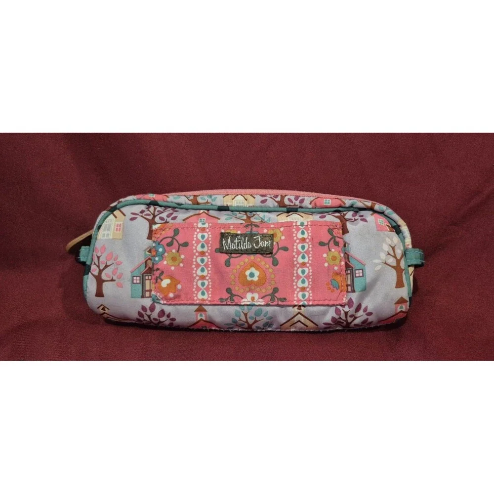 Matilda Jane Once Upon a Time School House Pencil or Cosmetic Pouch EUC